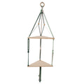 Triangular Macrame Hanging Shelf | High & Bury