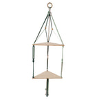 Triangular Macrame Hanging Shelf | High & Bury