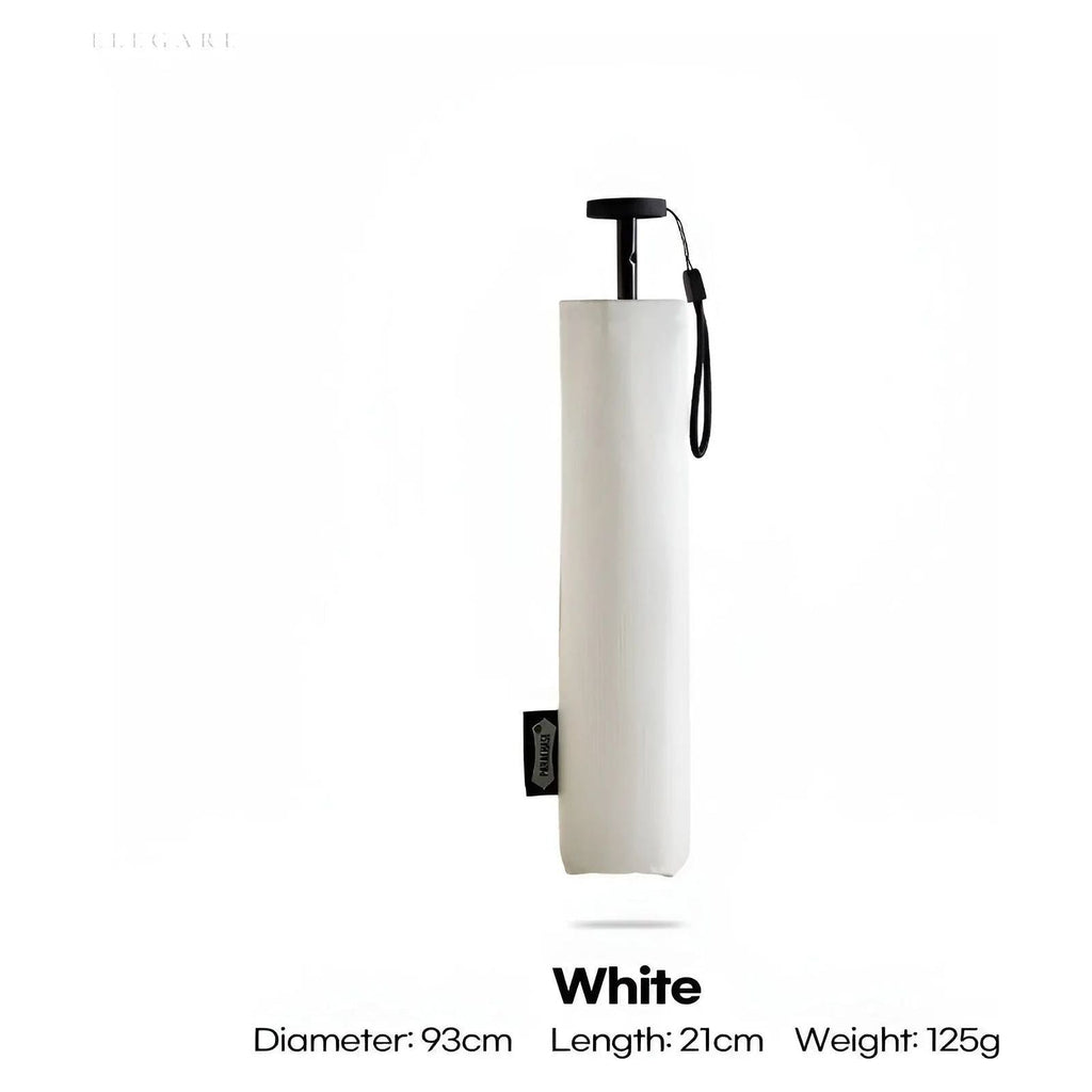 Triple-Fold Non-Automatic Aluminium Alloy Tube Rain Umbrella, Navy, view 12