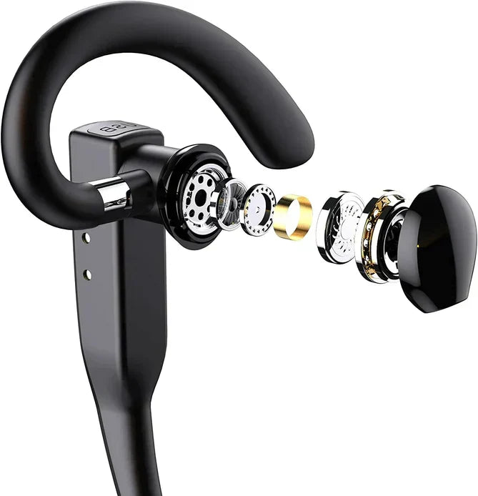 Trucker Dual-Microphone Wireless Bluetooth 5.1 Headset with Charging Case, view 8
