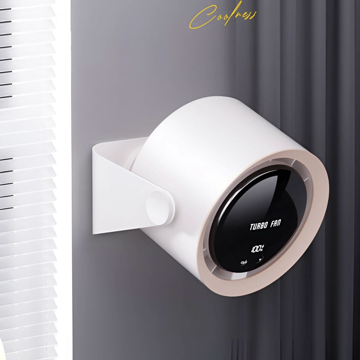 Turbo Bladeless Fan with LED Display and Various Speeds for Indoor Use, view 2