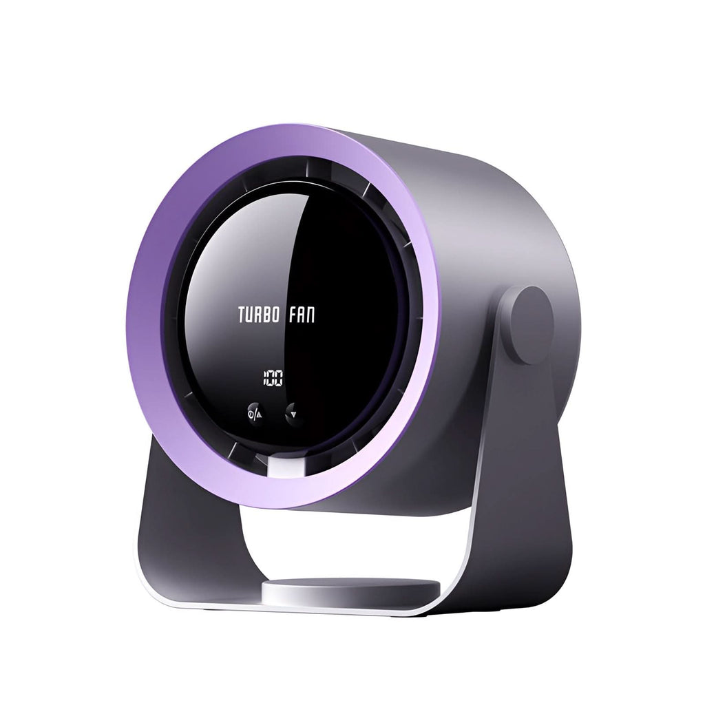 Turbo Bladeless Fan with LED Display and Various Speeds for Indoor Use, view 4