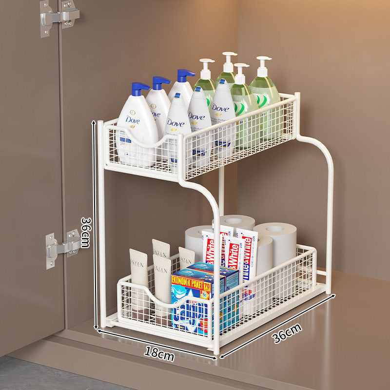 Two-Level Under-Shelf Storage Organizer | High & Bury