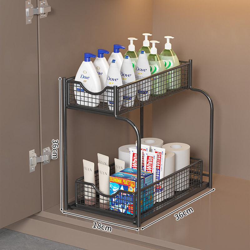 Two-Level Under-Shelf Storage Organizer | High & Bury