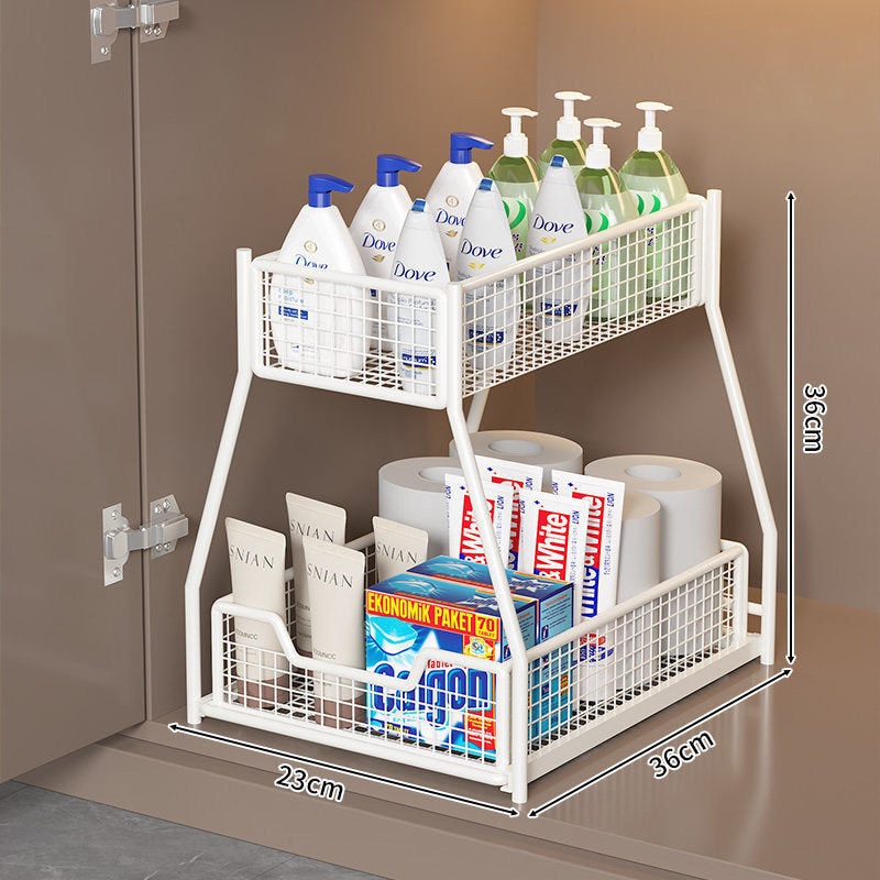 Two-Level Under-Shelf Storage Organizer | High & Bury