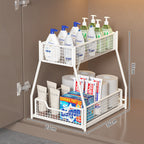 Two-Level Under-Shelf Storage Organizer | High & Bury