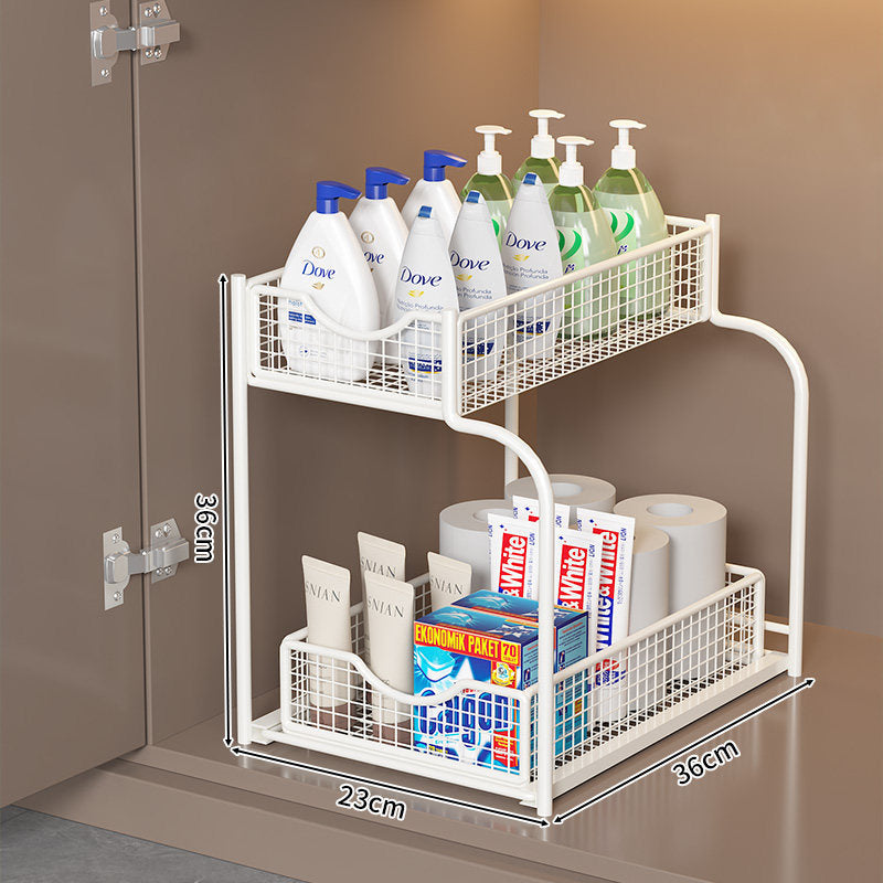Two-Level Under-Shelf Storage Organizer | High & Bury