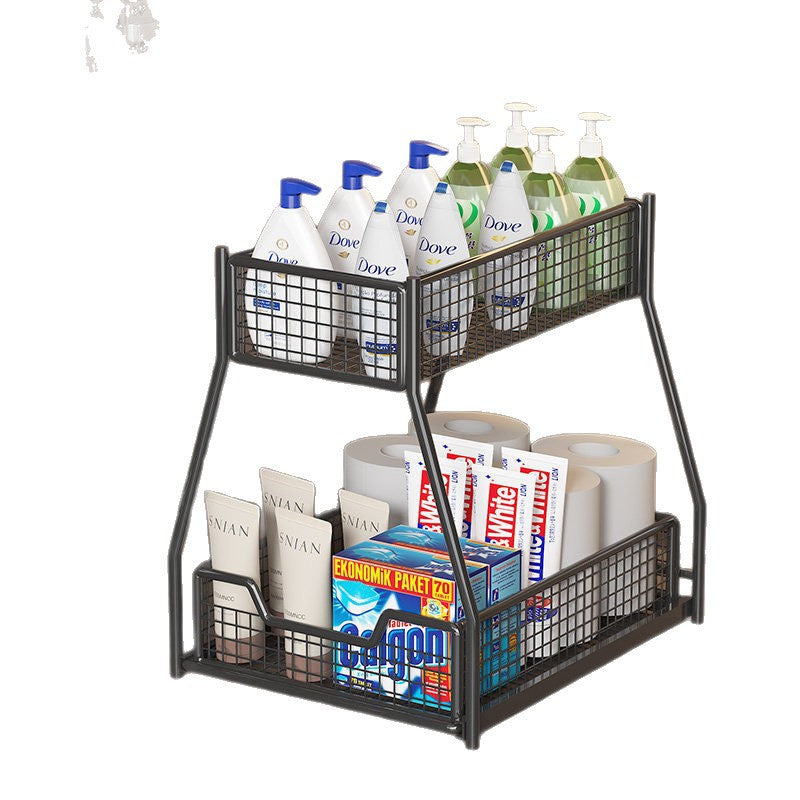 Two-Level Under-Shelf Storage Organizer | High & Bury