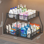 Two-Level Under-Shelf Storage Organizer | High & Bury