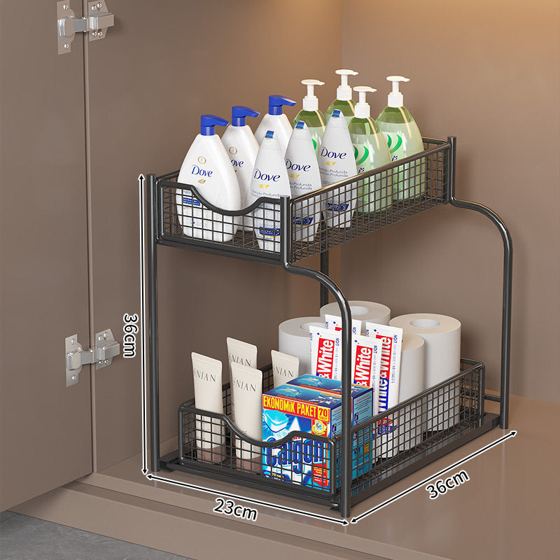 Two-Level Under-Shelf Storage Organizer | High & Bury