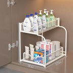 Two-Level Under-Shelf Storage Organizer | High & Bury