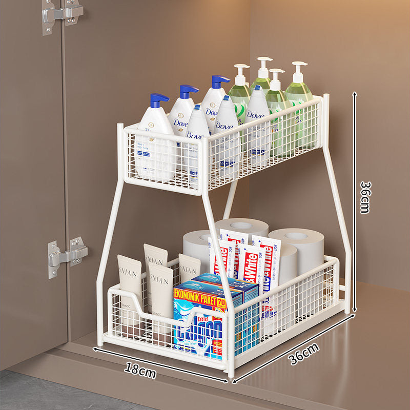 Two-Level Under-Shelf Storage Organizer | High & Bury