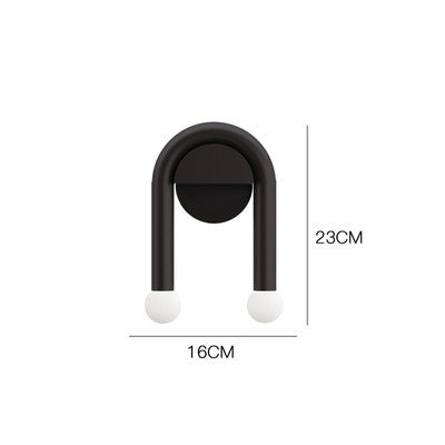 U-Shaped Dual Globe Wall Lamp | High & Bury