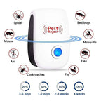 Ultrasonic Insect Repellent Plug-In, 90 × 56 × 50mm White ABS, view 4