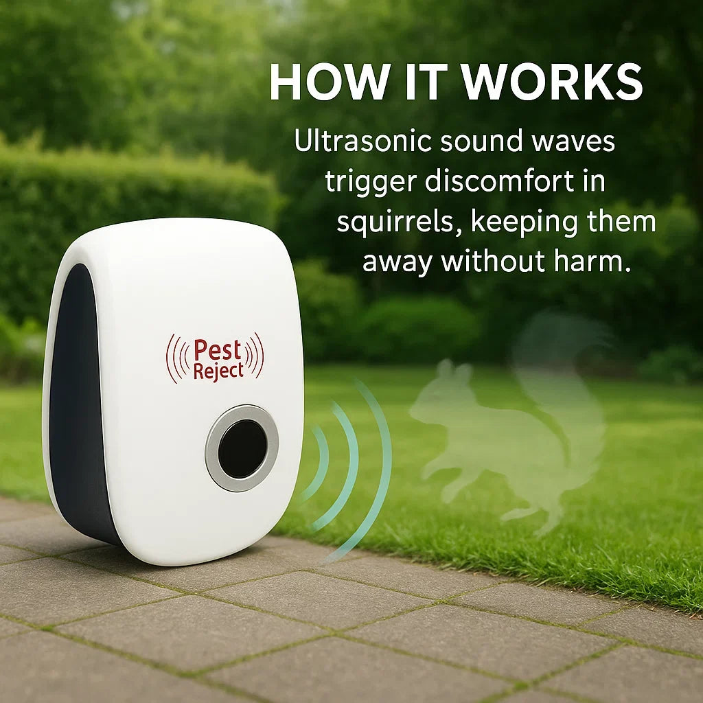 Ultrasonic Squirrel Repeller Device for Gardens and Yards, view 4