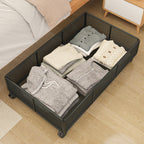 Underbed Roll Storage Basket with Mesh Design | High & Bury