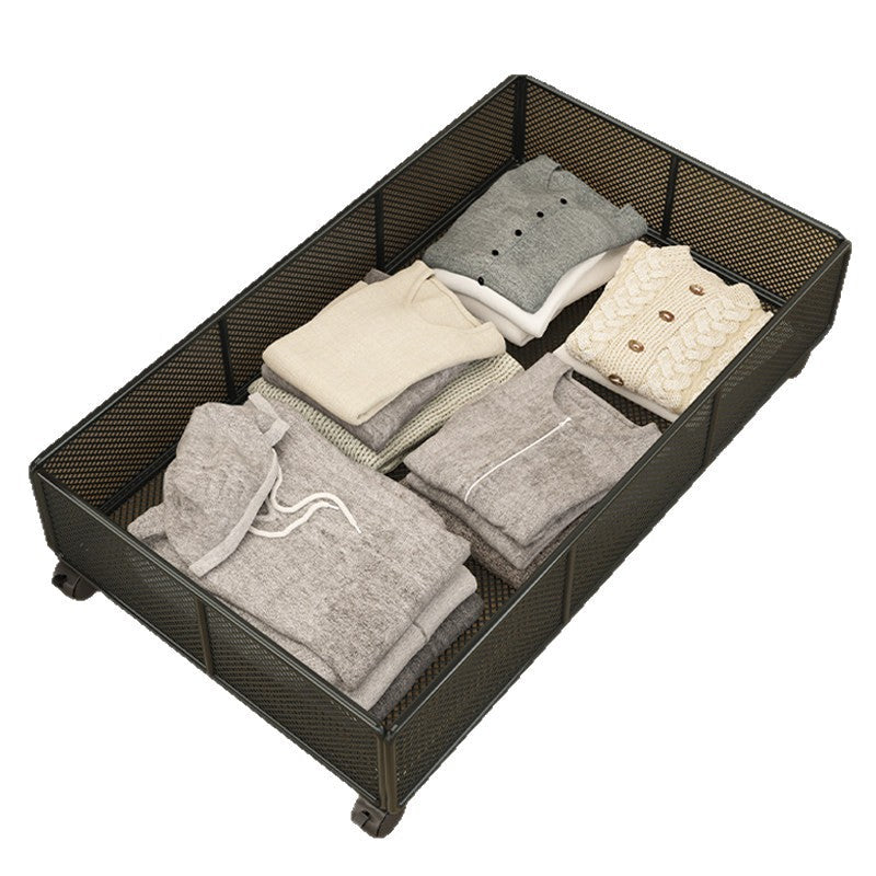 Underbed Roll Storage Basket with Mesh Design | High & Bury