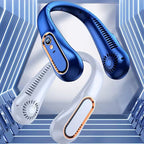 Unisex Portable Neck Fan with Digital Display and Multiple Speed Settings, view 2