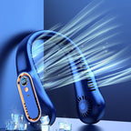 Unisex Portable Neck Fan with Digital Display and Multiple Speed Settings