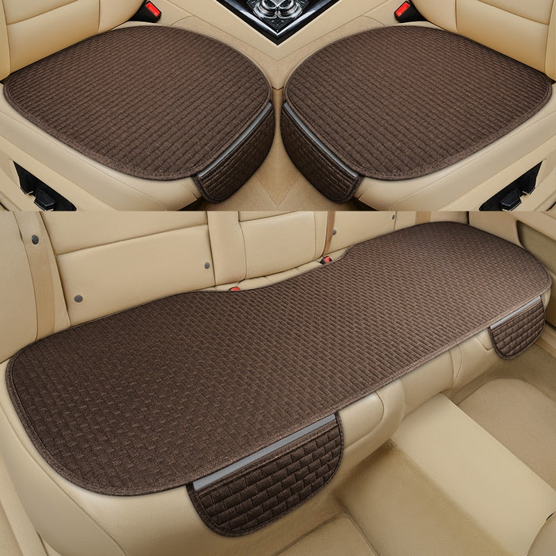 Universal Anti-Slip Car Seat Pocket Cover Mat, Flax, 133x48cm / 50x50cm, view 15