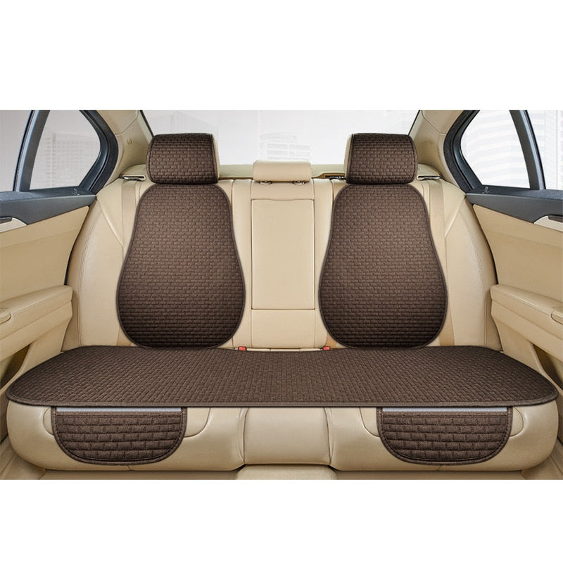Universal Anti-Slip Car Seat Pocket Cover Mat, Flax, 133x48cm / 50x50cm, view 19
