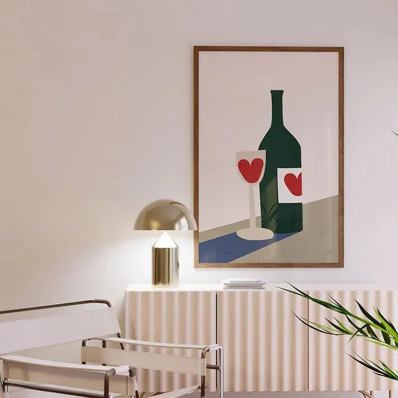 Urstova Wine Glass Canvas Print