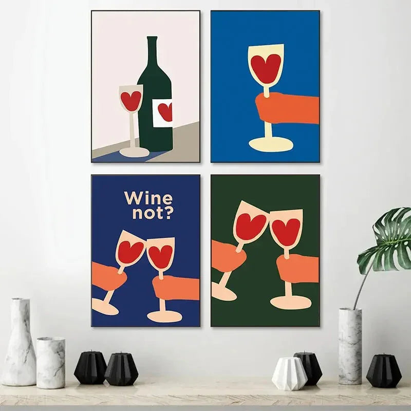 Urstova Wine Glass Canvas Print