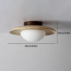 Urstunda Travertine Ceiling Lamp