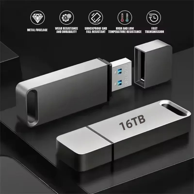 USB 3.2 Flash Drive, 16 TB, 60 × 20 × 10 mm for Windows and Mac OS, view 5