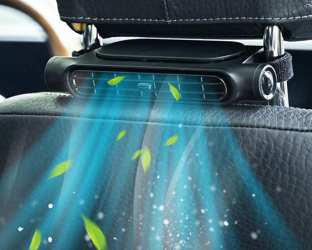 USB Car Cooling Fan Set of 2, 3 Speeds, Headrest Mount, 5 V, view 10