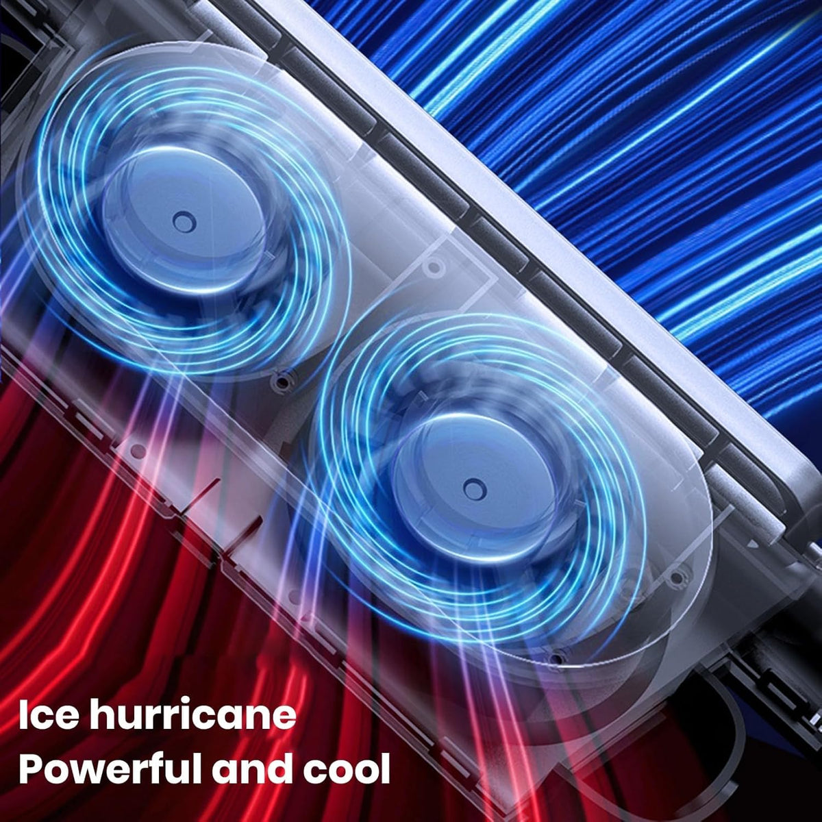 USB Car Cooling Fan Set of 2, 3 Speeds, Headrest Mount, 5 V, view 3