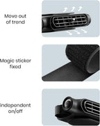 USB Car Cooling Fan Set of 2, 3 Speeds, Headrest Mount, 5 V, view 4