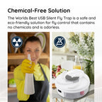 USB Fly Trap for Homes and Workplaces, Easy to Set Up and Maintain, view 6