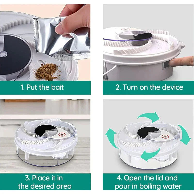 USB Fly Trap for Homes and Workplaces, Easy to Set Up and Maintain, view 9