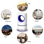 USB Photocatalytic Mosquito Killer Lamp, Removable Insect Trap, view 4