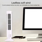 USB Tower Electric Fan, 33cm, 10.5cm Base Diameter, 2-Speed, Black, view 7
