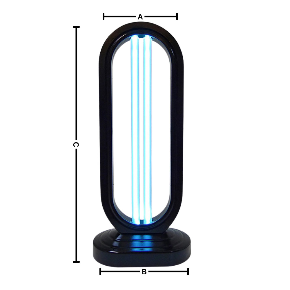 UV-C Disinfection Lamp, ABS and Quartz, 38W, 110V, 110 x 140 x 400 mm, view 7