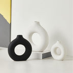 Vase Black White Ceramic | High & Bury