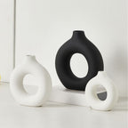 Vase Black White Ceramic | High & Bury