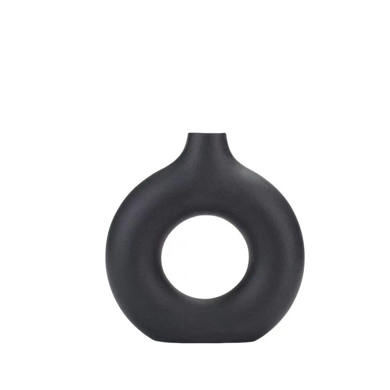 Vase Black White Ceramic | High & Bury