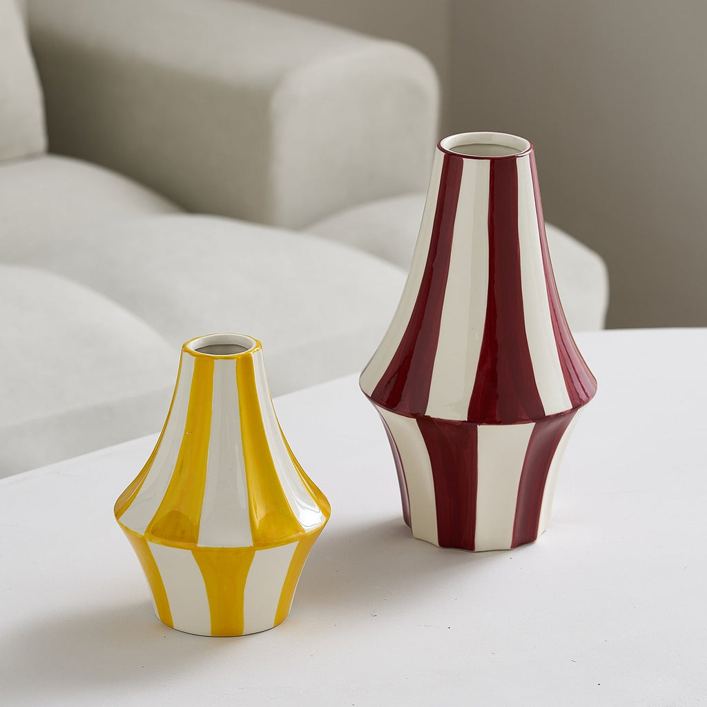Vase Yellow Red Black | High & Bury