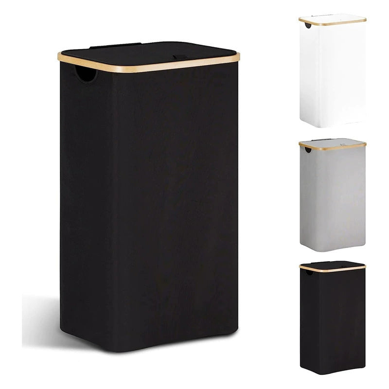 Versatile Laundry Container with Lid and Carrying Handle | High & Bury