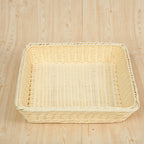 Versatile Rectangular Woven Storage Basket | High & Bury