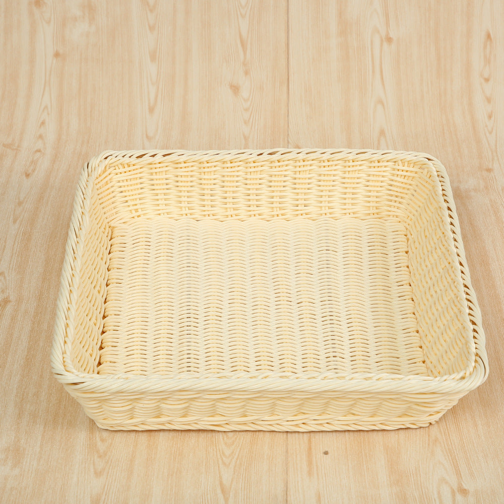 Versatile Rectangular Woven Storage Basket | High & Bury