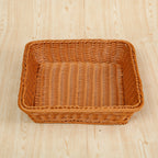 Versatile Rectangular Woven Storage Basket | High & Bury
