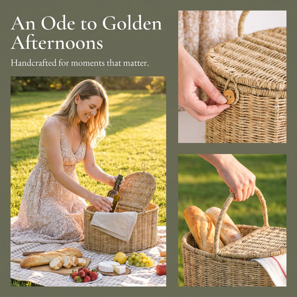 Versatile Storage Basket Handwoven | High & Bury