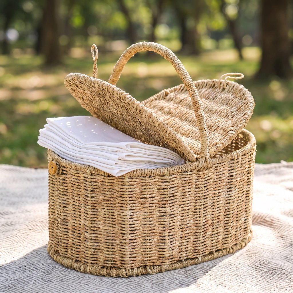 Versatile Storage Basket Handwoven | High & Bury
