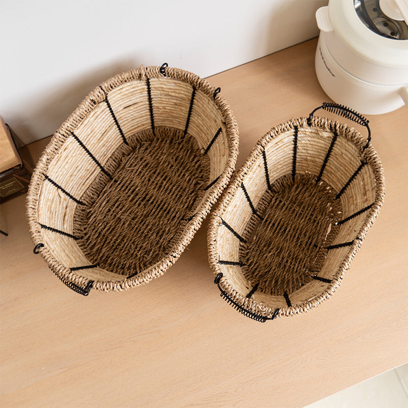 Versatile Storage Basket with Sturdy Woven Design | High & Bury