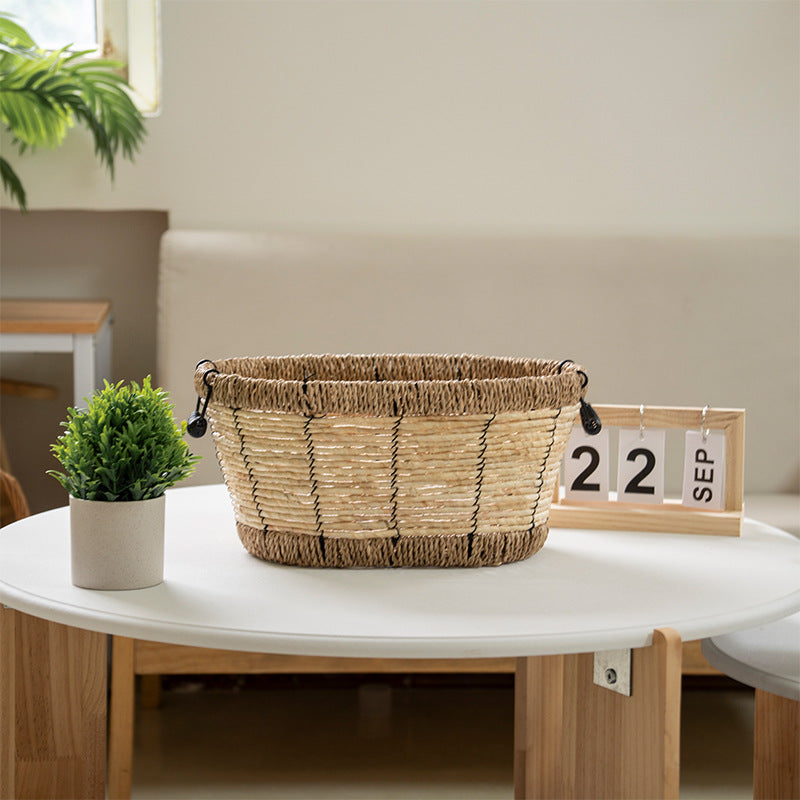 Versatile Storage Basket with Sturdy Woven Design | High & Bury