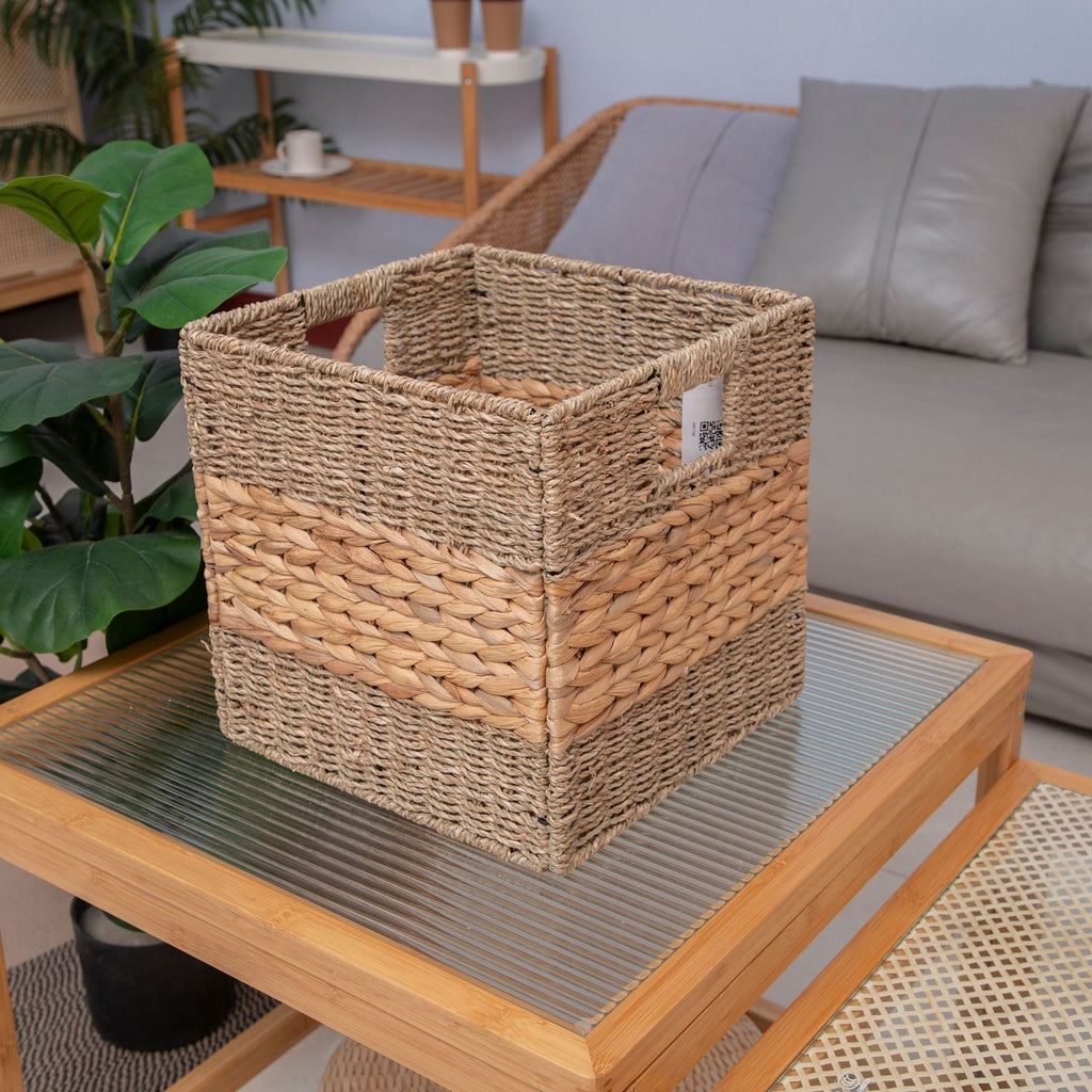 Versatile Woven Storage Basket Natural | High & Bury